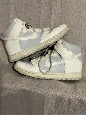 Nike Dunk High: Light Blue and White